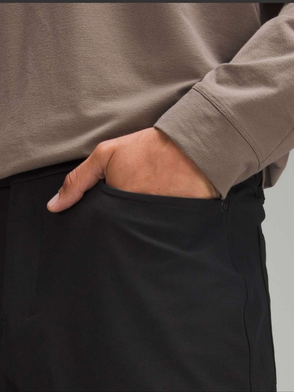 Lululemon Mens ABC Classic Fit Pant Warpstreme Black Size 36 Performance - Picture 5 of 16